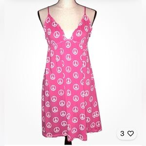 PINK Victoria's Secret Pink Peace Sign Dress
